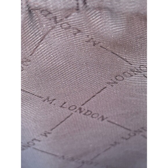 M London Red Leather Snakeskin Like Embossed Leather Purse Tote Signature Lining - Picture 9 of 16